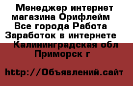 Менеджер интернет-магазина Орифлейм - Все города Работа » Заработок в интернете   . Калининградская обл.,Приморск г.